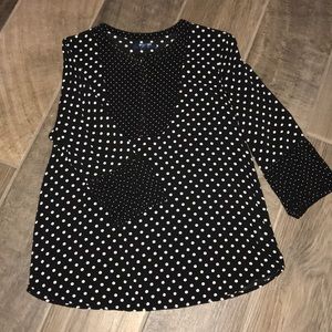 B&W Polka Dot Shirt